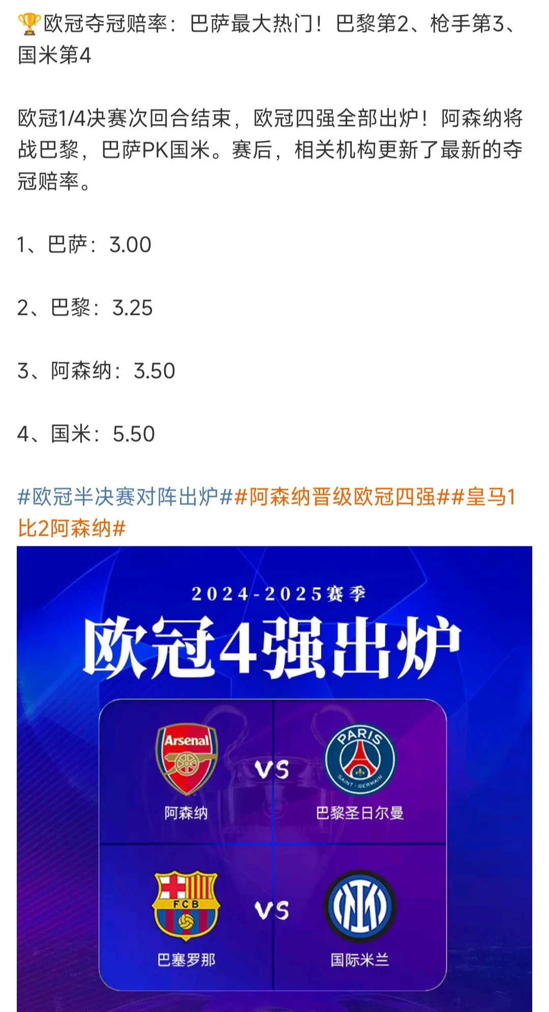 欧洲顶级球队争夺季后赛资格